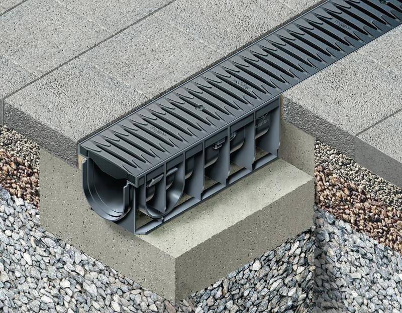Виды и особенности бетонных лотков для ливневой канализации