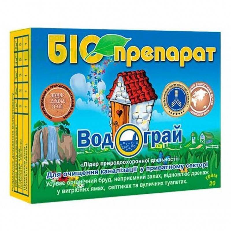 Биопрепарат водограй для очистки выгребных ям и туалетов | greendom74.ru
