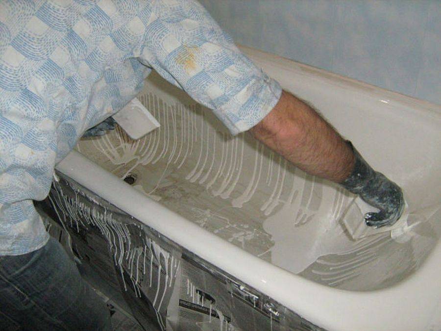 Восстановление и реставрация ванны покрытием эмалью: особенности покраски