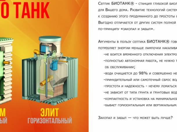 Септик танк (биотанк) 1, 2, 3, 4: отзывы, принцип работы, монтаж