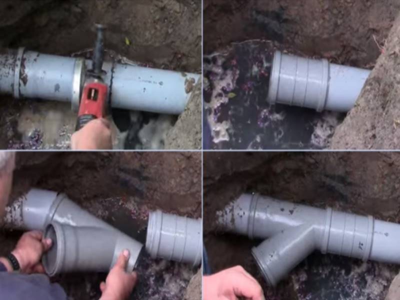 Как врезаться в пластиковую канализационную трубу (фото, видео)