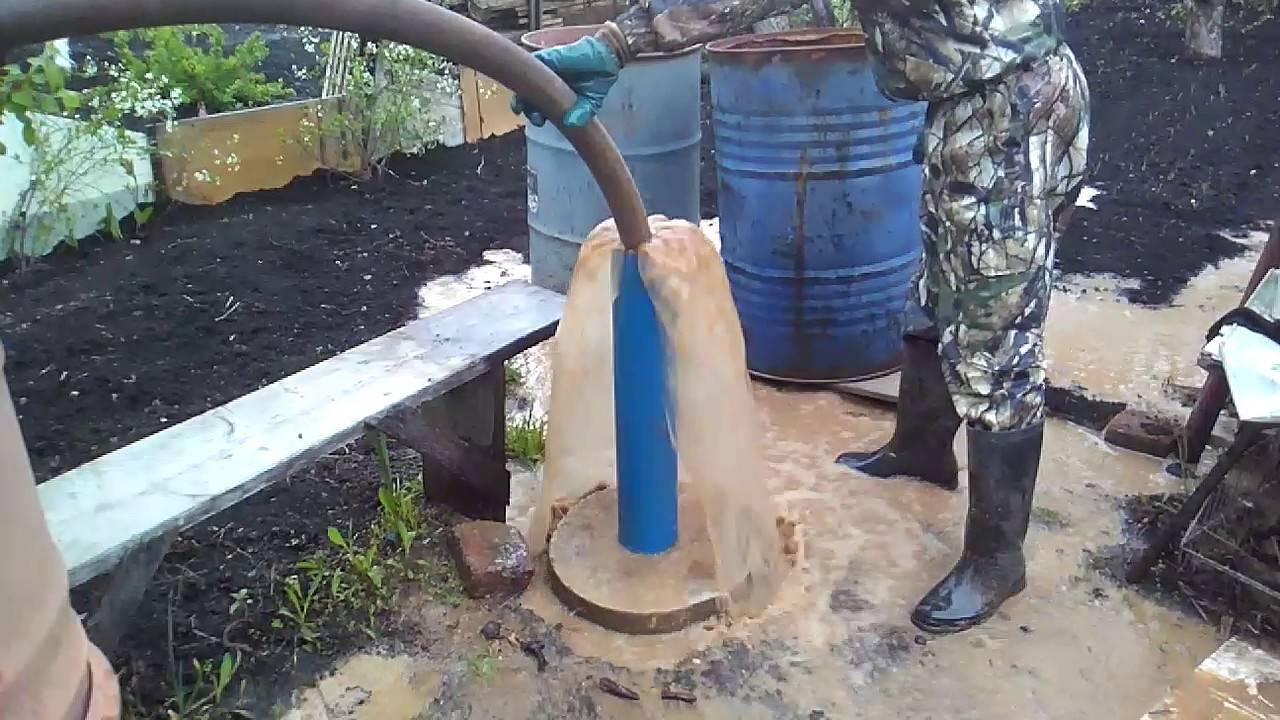 Прокачка скважины после бурения: как вымывается глина | гидро гуру